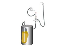 Oil drain kit with Samoa PM 4, 3:1 wall pump, art: 379400.